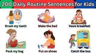 200 DAILY ROUTINE Phrases in English | Master Essential Daily Routine Phrases in English |  #forkids