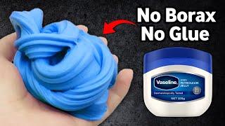 How to make Slime without Glue or Borax | No Glue No Borax Vaseline & Salt at home [ASMR]