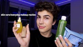 ASMR- Skin Care Routine + Everyday Makeup Look