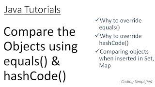 Java - Compare the Objects using equals() & hashCode()