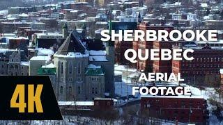 SHERBROOKE QUEBEC 4K + DJI MAVIC MINI 2 AERIAL FOOTAGE