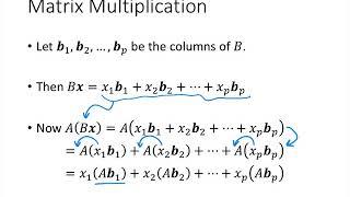 Linear Algebra - Lecture 21 - Matrix Operations