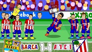 Barcelona vs Atletico Madrid 1-1 (Goals, Highlights, Red Cards +more!)(Copa Del Rey 2017 Semi-Final)