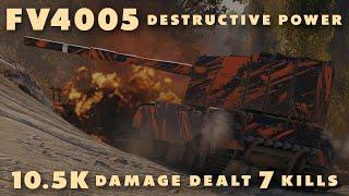 FV4005 - Destructive Power - 10.5k Damage Dealt, 7 Kills - World of Tanks (Full Battle)