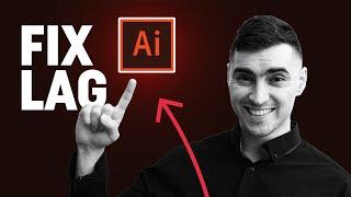 How to FIX LAG in Adobe Illustrator 2023