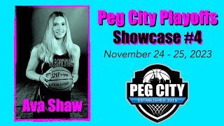 Ava Shaw (15 yrs old) - Peg City Showcase #4 (Playoffs) - November 24-25, 2023