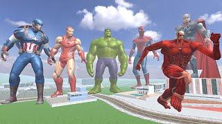 Franklin Becomes Avengers Superheroes to Fight Giant Titan - INDIAN BIKES DRIVING 3D