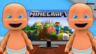 Baby Plays MINECRAFT!