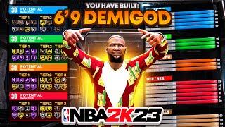 FIRST EVER 6'9 REBIRTH BUILD WILL BREAK NBA 2K23! DEMIGOD POINT GUARD BUILD! Best Build 2k23