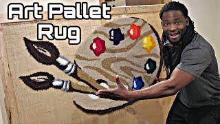 Tufting An Art Pallet Rug For Art Teacher | TUGS Rugs