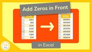 How to Add a Zero in Front of a Number in Excel - Tutorial