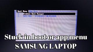 SAMSUNG LAPTOP STUCK BOOT MENU /APP MENU || NOT TURNING ON ||