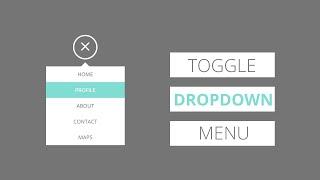 How to Create the Toggle DropDown Menu Using HTML CSS and Jquery