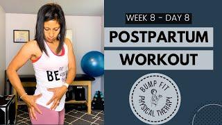 FULL BODY POSTPARTUM WORKOUT (WEEK 8 DAY 8 WORKOUT CHALLENGE)