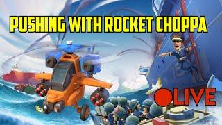 Boom Beach Warships Season 63 Pushing with Rocket Choppa