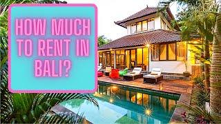 Find out how much it costs to rent luxury villas in Bali