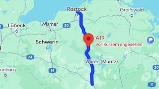  #GERMANY - #Autobahn A19  #WITTSTOCK - #ROSTOCK Mecklenburg Vorpommern[4K 60fps] #Driving Tour