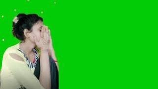 green screen video Bollywood song sad beautiful girls chroma-key