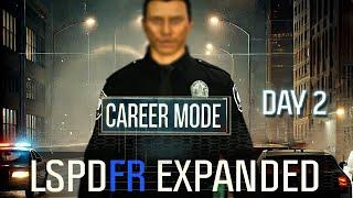 Day 2 - Got my First Rank! - Supervisor Rides along - LSPDFR Expanded Mod