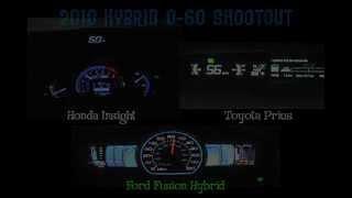 2010 Prius vs Insight vs Fusion Hybrid: 0-60 Shootout