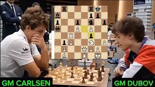 Dubov the GENIUS !! MAGNUS VS DUBOV || World Rapid Chess