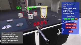 PNX Virtual Lab Mechanics Strain Gauge