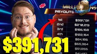 $3,200 MILLIONS ONLINE POKER MAIN EVENT DEEP RUN | Pokerstaples Stream Highlights