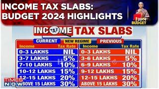 Budget 2024: Highlights Of The Latest Income Tax Slab And Rates | Nirmala Sitharaman