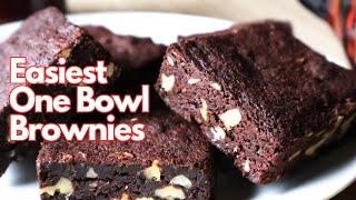 Easiest One Bowl Brownies Recipe