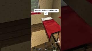 The FASTEST Minecraft House  #shorts #minecraft