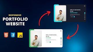 Responsive Portfolio Website Using HTML CSS & JavaScript  Part 1 - No Talking