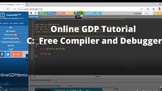 Online GDB Tutorial C Free Compiler and Debugger