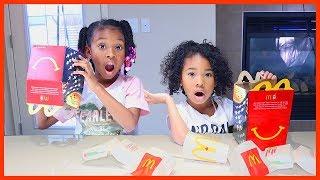 Greedy Grandpa Took Our McDonalds | Pretend Play