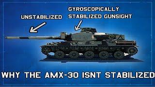 Why the AMX-30 is not stabilized.