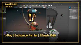 Livestream 11/14/2019 - V-Ray, ZBrush 2020 Part 2, Substance Painter, and more!!