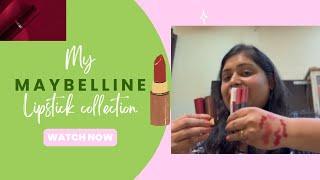 Must-Have Lipsticks! #lipstick #vlog #maybelline #video #makeup #lipstickswatch #liquidlipstick