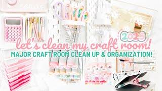 Let's Clean My Craft Room! | Major Craft Room Clean Up & Organization 2025