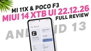 MIUI 14 XTB UI 22.12.26 For Mi 11X & POCO F3 | Android 13 | Super Icons & Widgets | Full Review