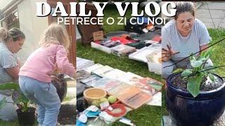 Vlog/ Targ de vechituri /SH /Plantam/Curatenie in Curte/Cumparaturi/Restaurant