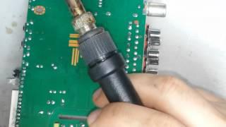 быстрый ремонт приставки сигнал hd-200 не включается (мигает светодиод)