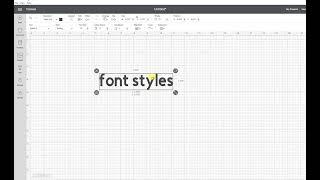 Font Styles in Cricut Design Space