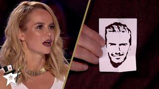 Richard Jones makes David Beckham Appear Out of Thin Air on Britain's Got Talent 2016!