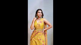 Yellow Ruffled One-Minute Saree: Best Ready To Wear Saree Collection Online