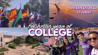 my first year of COLLEGE as an international student (F-1 student visa) USA college vlog