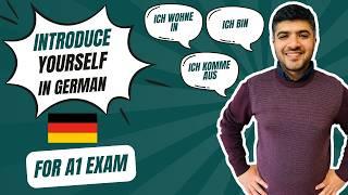 How to Introduce Yourself in German | For Beginners | A1 Exam