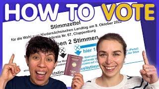 Is this your first time voting in Germany? [WATCH THIS!]