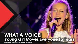 WHAT A VOICE!  This Young Girl Moves Everyone To Tears - The Maestro & The European Pop Orchestra