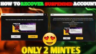 FREE FIRE ID UNBAN CONFIG FILE  !! HOW TO UNSUSPENDED FREE FIRE ACCOUNT ️ || IN JUST SECOND  !!