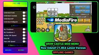 GROW CASTLE MOD MENU 1.40.8 UNLIMITED GOLD, CRYSTALS, MP, NO CD, LATEST VERSION