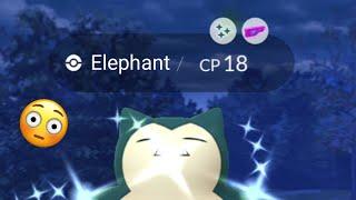 Finally at last I caught my Shiny Elephant.....  Pokemon go